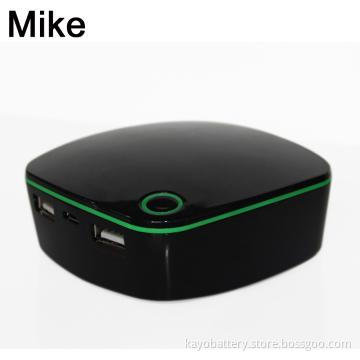 9000mAh Mobile power, dual output DC5.0-1A&2.1A, fast charge.